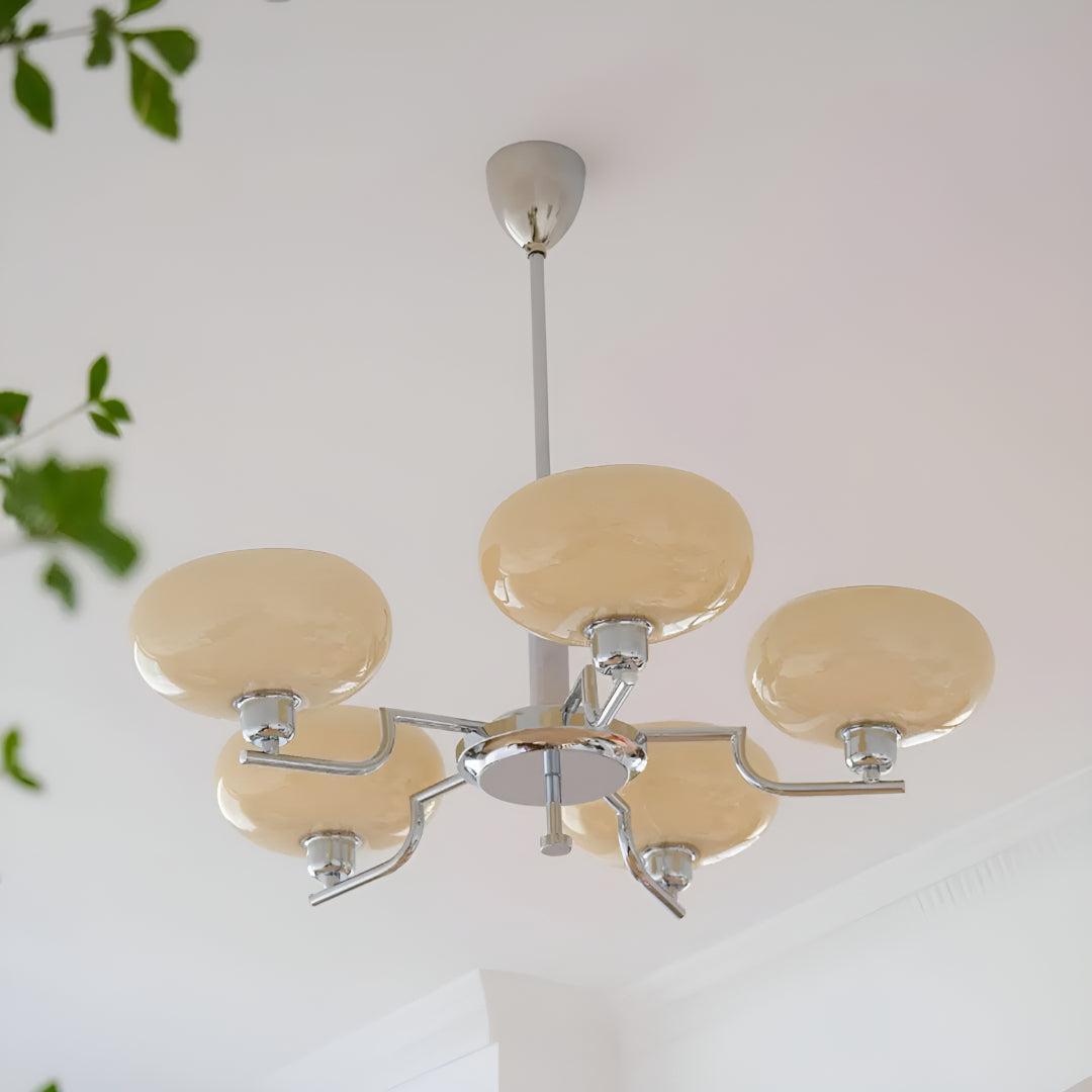 Mid-Century Bubble Glass Chandelier | Modern Ceiling Light Fixture