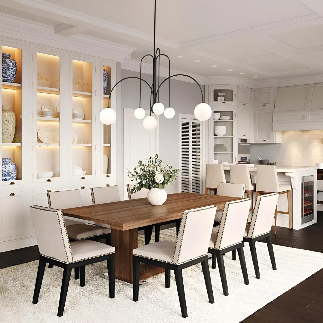 Modern Multi-Arm Globe Chandelier | Sculptural Ceiling Light