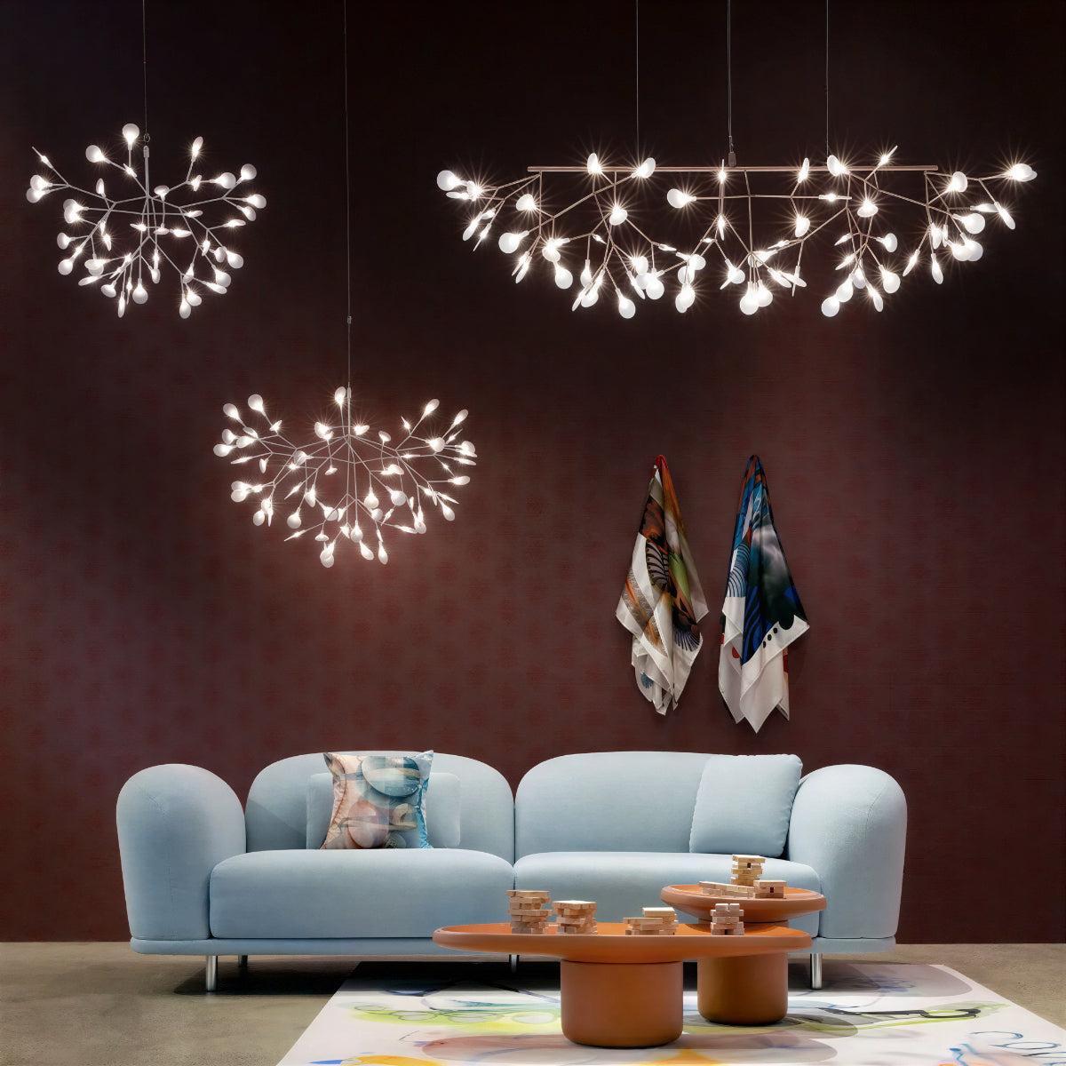 Heracleum Branching Chandelier | Modern LED Ceiling Light Fixture