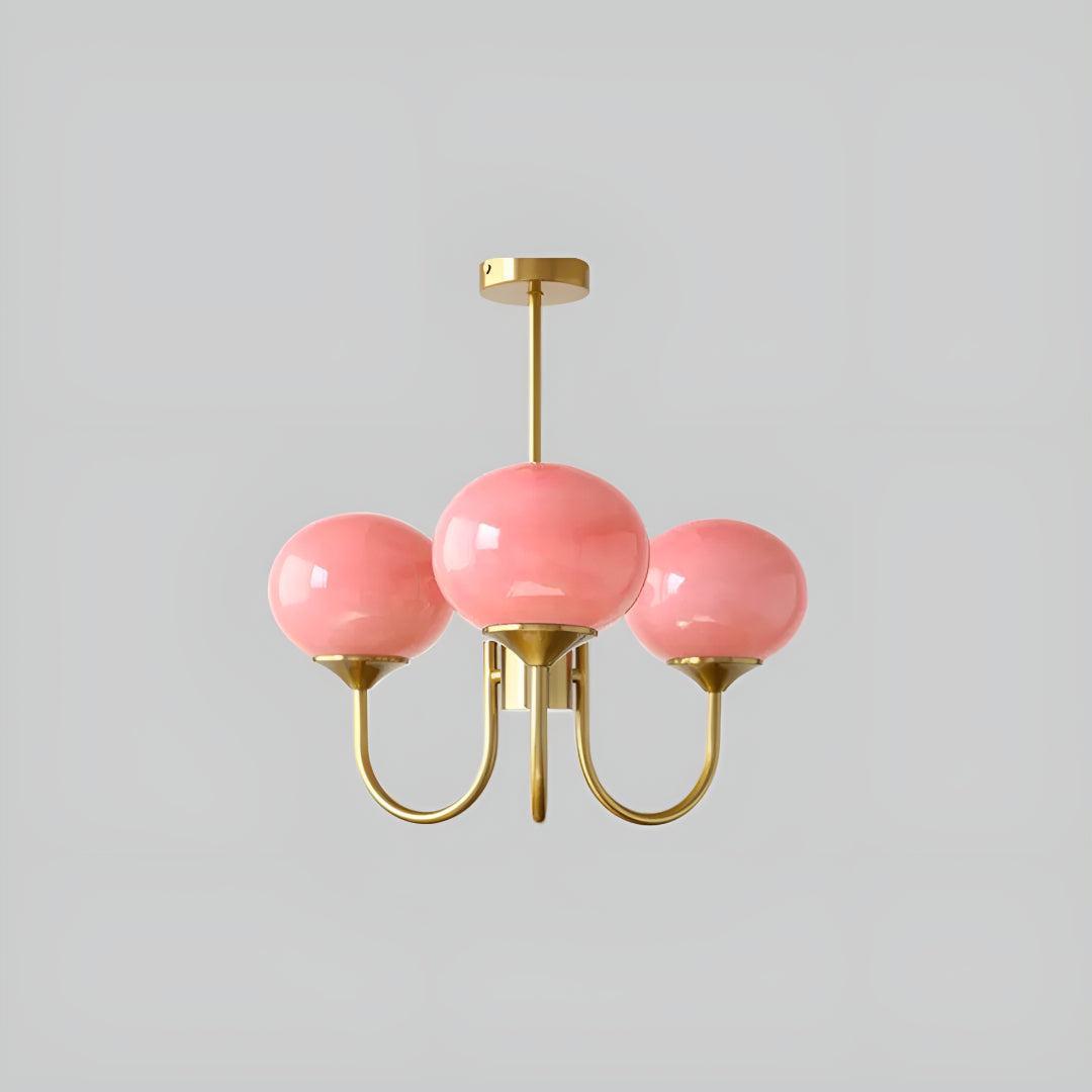 Marshmallow Glass Globe Chandelier | Modern Ceiling Light Fixture