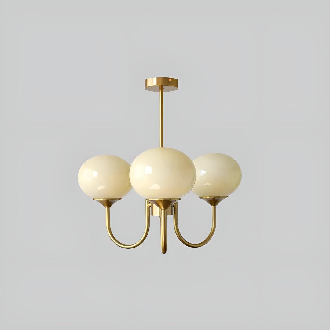 Marshmallow Glass Globe Chandelier | Modern Ceiling Light Fixture