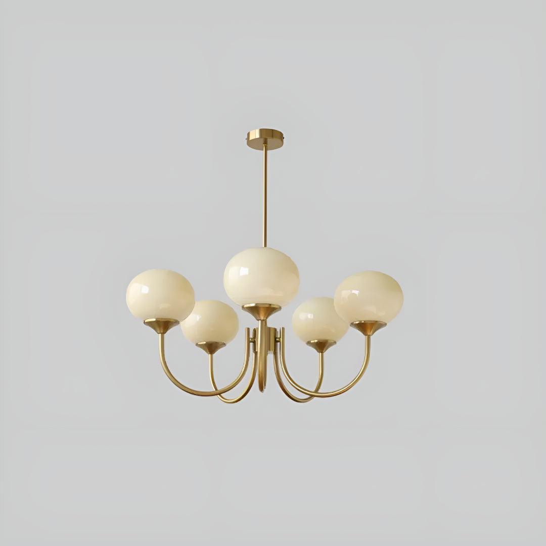 Marshmallow Glass Globe Chandelier | Modern Ceiling Light Fixture