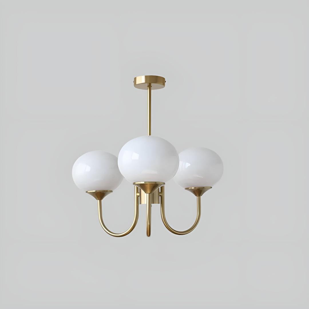 Marshmallow Glass Globe Chandelier | Modern Ceiling Light Fixture