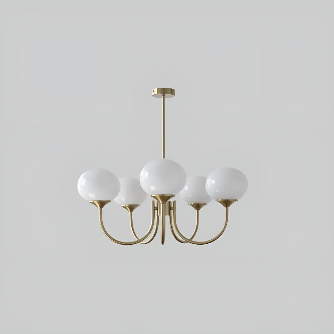 Marshmallow Glass Globe Chandelier | Modern Ceiling Light Fixture