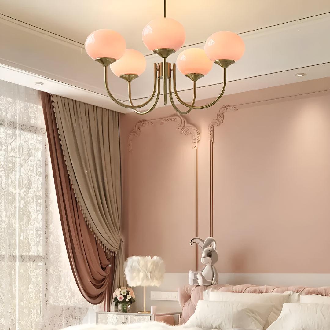 Marshmallow Glass Globe Chandelier | Modern Ceiling Light Fixture