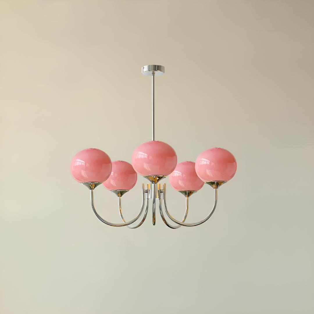 Marshmallow Glass Globe Chandelier | Modern Ceiling Light Fixture