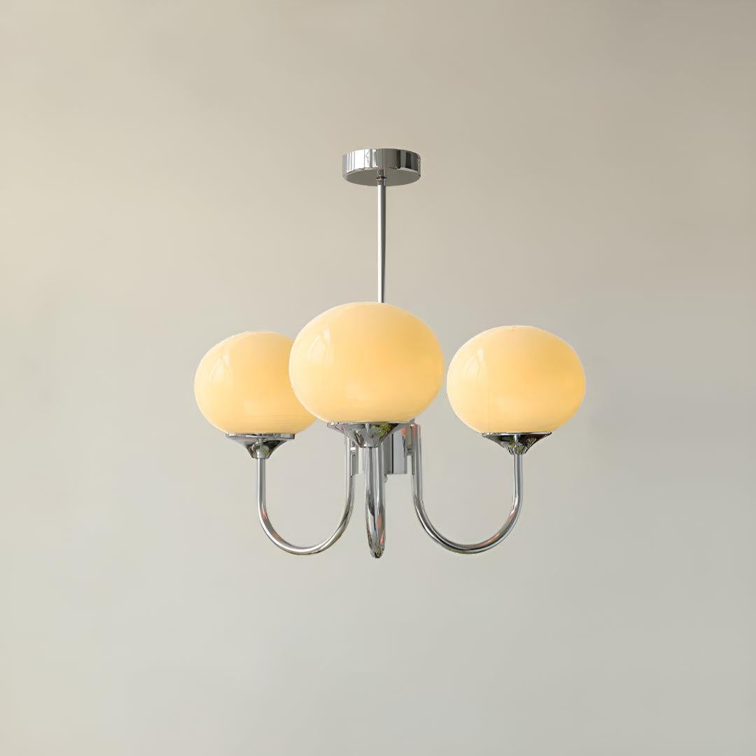 Marshmallow Glass Globe Chandelier | Modern Ceiling Light Fixture