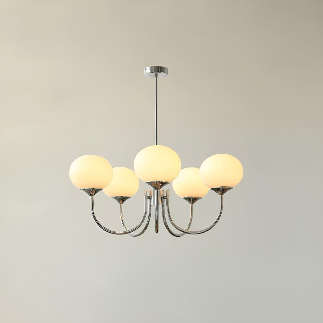 Marshmallow Glass Globe Chandelier | Modern Ceiling Light Fixture