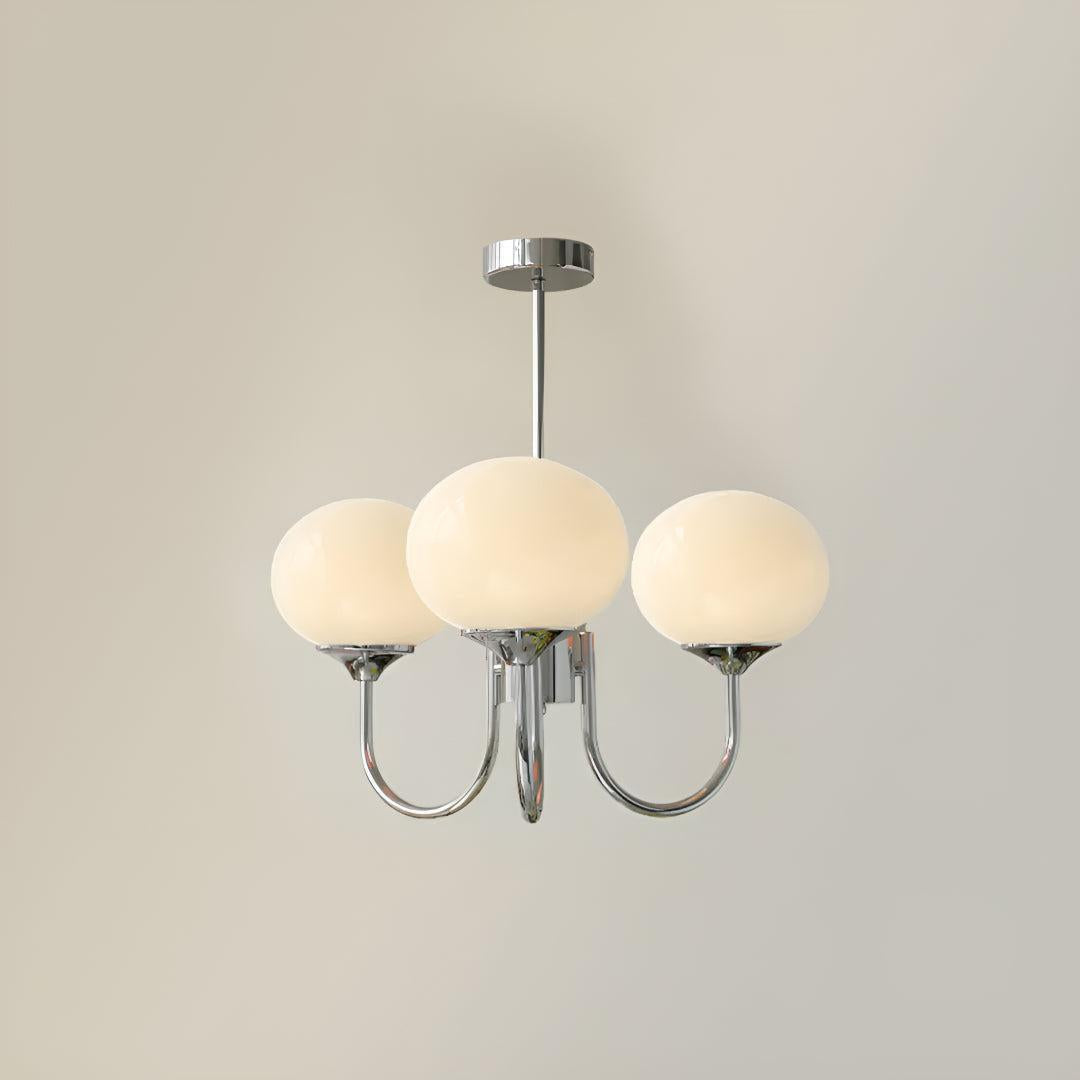 Marshmallow Glass Globe Chandelier | Modern Ceiling Light Fixture