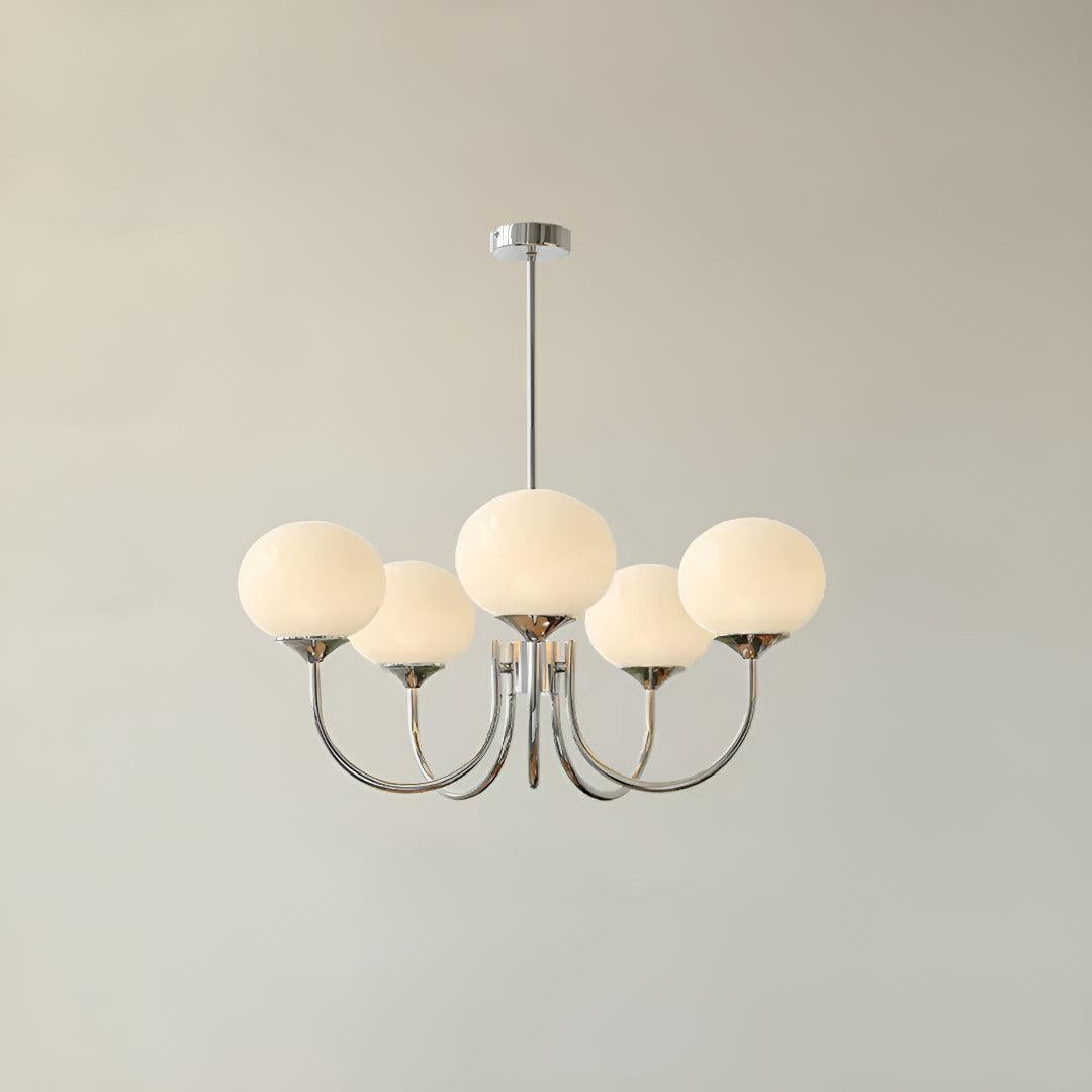 Marshmallow Glass Globe Chandelier | Modern Ceiling Light Fixture